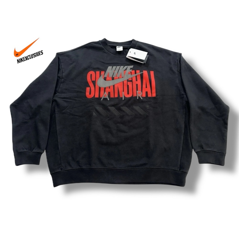 Nike Air Shanghai Men’s Crewneck Crew neck pullover Sweatshirt HJ0305-010
